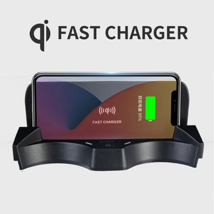 HFC-1014 Car Qi Standard Wireless Charger 10W Quick Charging for BMW X1 2020-2022, Left Driving with USB Interface - Wireless Charging Pads by PMC Jewellery | Online Shopping South Africa | PMC Jewellery