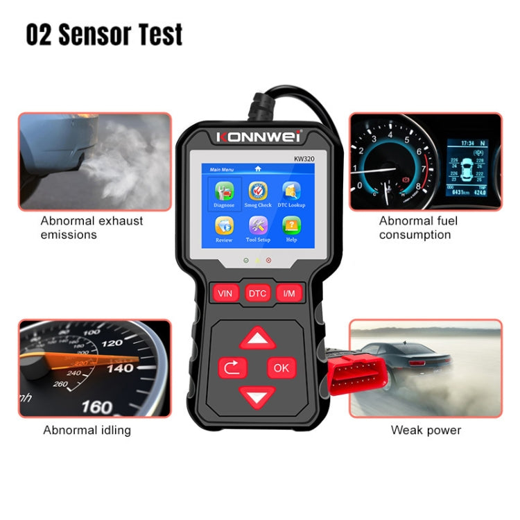 KONNWEI KW320 Car OBD2 Fault Diagnosis Tool - free shipping - PMC TechLife - Order now!