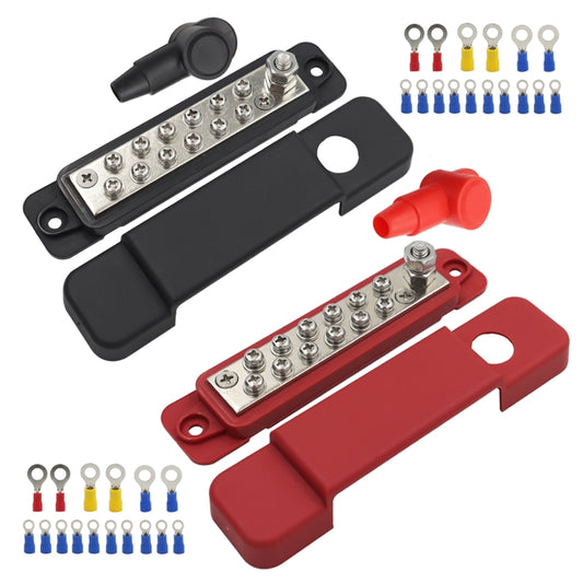 48V 180A 12 Way Power Distribution Terminal Block Battery Bus Bar Set - Fuse by PMC Jewellery | Online Shopping South Africa | PMC Jewellery