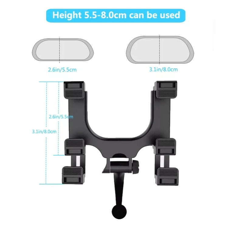 Silicone Magnet Car Rear Mirror Navigation Phone Holder - Car Holders by PMC Jewellery | Online Shopping South Africa | PMC Jewellery