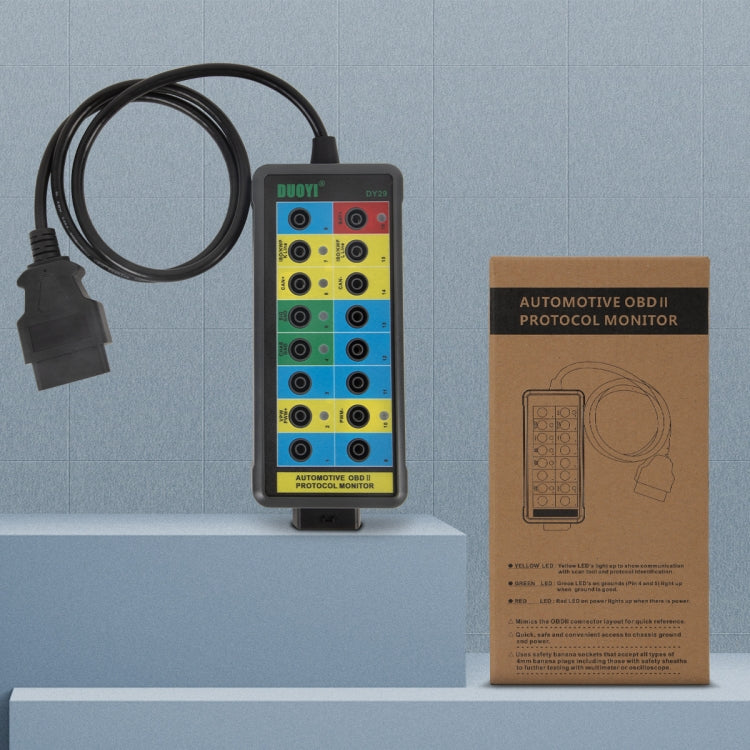 DUOYI DY29 Car OBD2 Diagnostic Protocol Detector Tester - free shipping - PMC TechLife - Order now!
