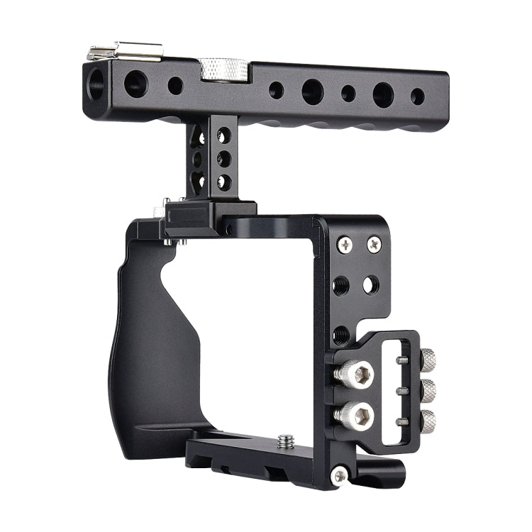 YELANGU C6 Camera Video Cage Handle Stabilizer for Sony A6000 / A6300 / A6500 / A6400(Black) - Camera Cage by YELANGU | Online Shopping South Africa | PMC Jewellery | Buy Now Pay Later Mobicred