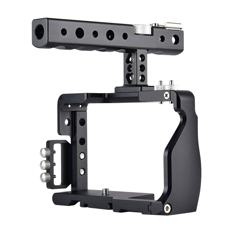 YELANGU C6 Camera Video Cage Handle Stabilizer for Sony A6000 / A6300 / A6500 / A6400(Black) - Camera Cage by YELANGU | Online Shopping South Africa | PMC Jewellery | Buy Now Pay Later Mobicred