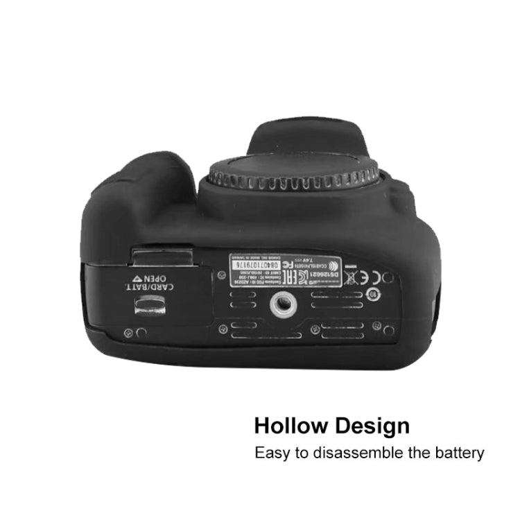 Soft Silicone Protective Case for Canon EOS 2000D (Black) - Protective Case by PMC TechLife | Online Shopping South Africa | PMC TechLife