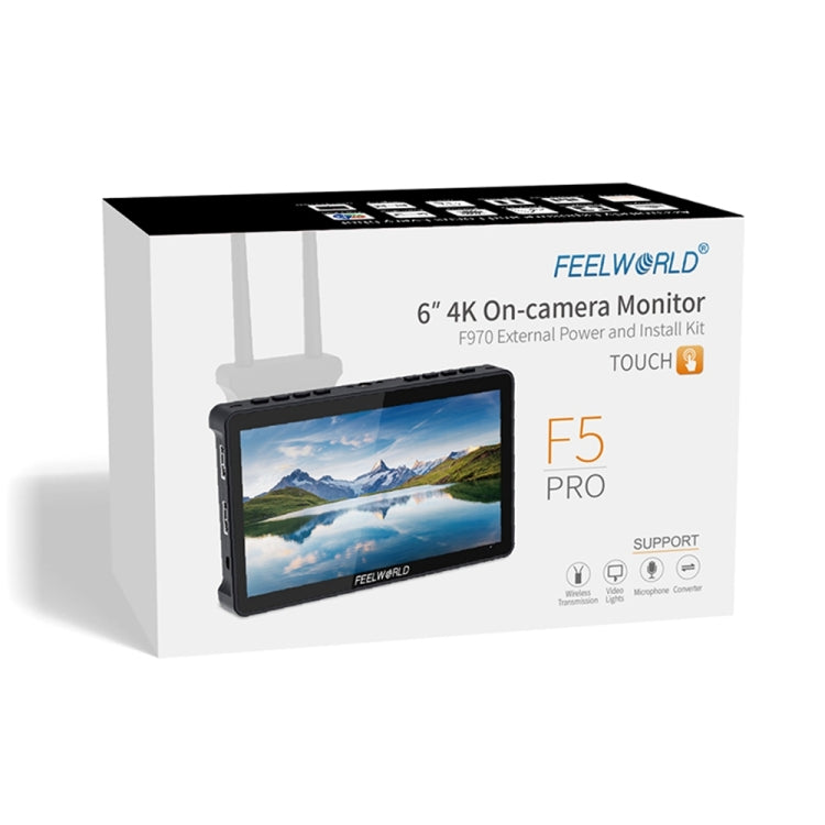 FEELWORLD F5 Pro V4 6 inch Touch Screen DSLR Camera Field Monitor 3D LUT 4K HDMI Input Output Tilt Arm - free shipping - PMC TechLife - Order now!