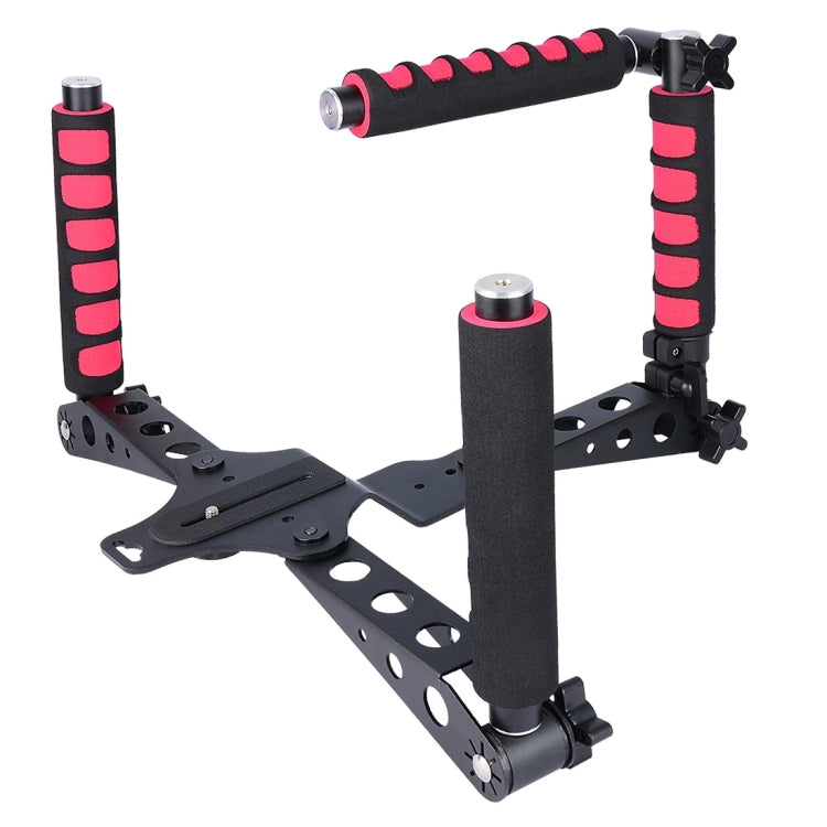 YELANGU D6-2 Rig I Multifunctional Handles Camera Shoulder Mount for DSLR Camera / Video Camera(Red) - Shoulder Mount by YELANGU | Online Shopping South Africa | PMC TechLife | Buy Now Pay Later Mobicred