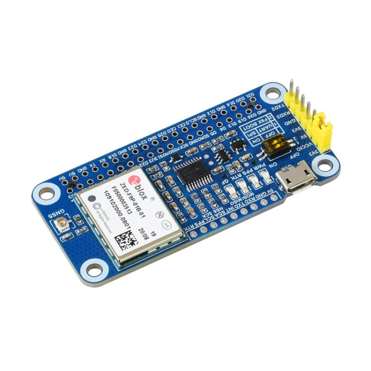 Waveshare ZED-F9P GPS-RTK HAT Centimeter Level Accuracy Multi-Band RTK Differential GPS Module for Raspberry Pi - Modules Expansions Accessories by WAVESHARE | Online Shopping South Africa | PMC Jewellery