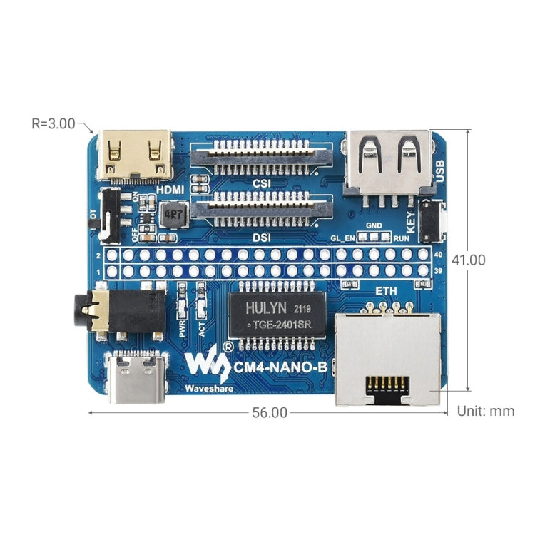 Waveshare Nano Base Board B for Raspberry Pi CM4 - free shipping - PMC TechLife - Order now!