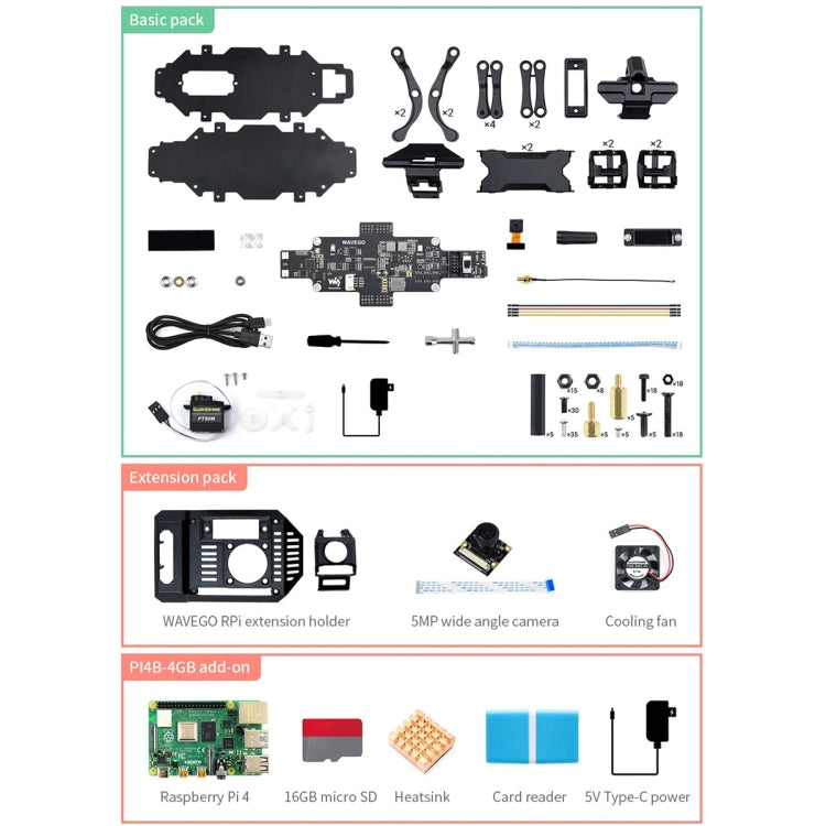 Waveshare WAVEGO 12-DOF Bionic Dog-Like Robot, Basic Version(EU Plug) - Robotics Accessories by WAVESHARE | Online Shopping South Africa | PMC Jewellery