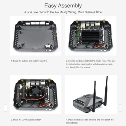 Waveshare Aluminum Case Type F for Jetson Nano Development Kit - Other Accessories by WAVESHARE | Online Shopping South Africa | PMC Jewellery