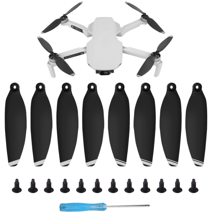 8 PCS/Set Sunnylife 4726F Low Noise Quick-release Wing Propellers for DJI Mini SE / Mini 2 / Mini 2 SE(Silver) - DIY Propeller by Sunnylife | Online Shopping South Africa | PMC Jewellery | Buy Now Pay Later Mobicred