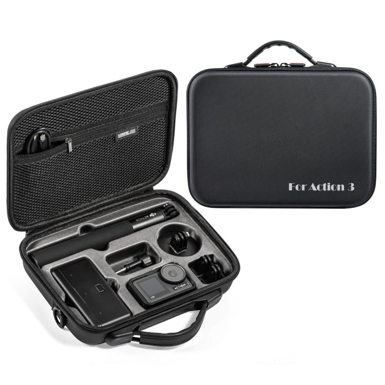 For DJI Osmo Action 3 STARTRC Camera and  Accessories Storage Case Bag(Black) - Case & Bags by STARTRC | Online Shopping South Africa | PMC Jewellery | Buy Now Pay Later Mobicred