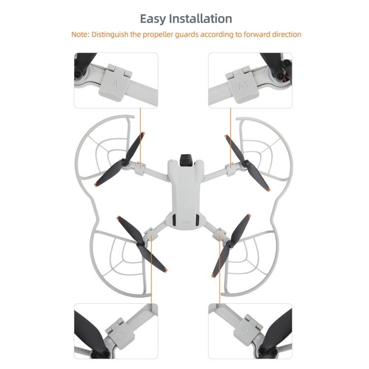 For DJI Mini 3 Sunnylife Drone Propeller Protective Guard Anti-collision Ring (Grey) - Other by Sunnylife | Online Shopping South Africa | PMC Jewellery | Buy Now Pay Later Mobicred