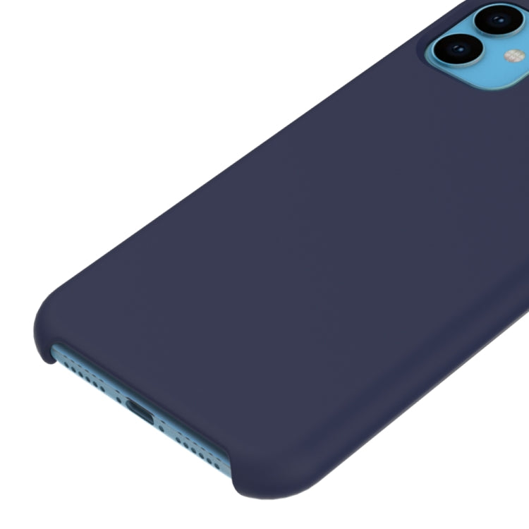 For iPhone 11 Solid Color Liquid Silicone Shockproof Case (Black) - iPhone 11 Cases by PMC TechLife | Online Shopping South Africa | PMC TechLife