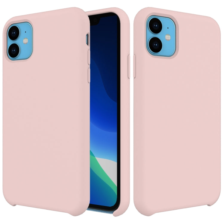 For iPhone 11 Solid Color Liquid Silicone Shockproof Case (Pink) - iPhone 11 Cases by PMC Jewellery | Online Shopping South Africa | PMC Jewellery