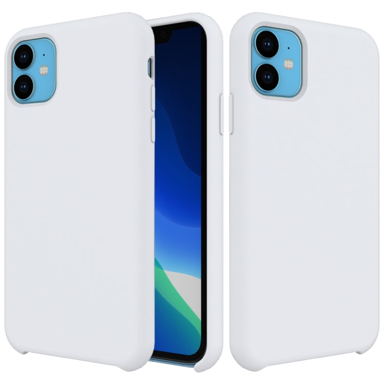 For iPhone 11 Solid Color Liquid Silicone Shockproof Case (White) - iPhone 11 Cases by PMC Jewellery | Online Shopping South Africa | PMC Jewellery