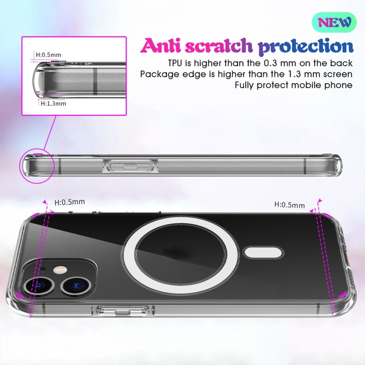 For iPhone X / XS Magsafe Case Simple Magnetic Ring All-inclusive Clear Crystal Acrylic PC +TPU Shockproof Case(Transparent) - More iPhone Cases by PMC Jewellery | Online Shopping South Africa | PMC Jewellery