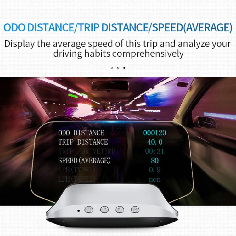C3 OBD2 + GPS Mode Car Head-up Display HUD Overspeed / Speed / Water Temperature Too High / Voltage Too Low / Engine Failure Alarm / Fatigue Driving Reminder / Navigation Function - Head Up Display System by PMC Jewellery | Online Shopping South Africa | PMC Jewellery