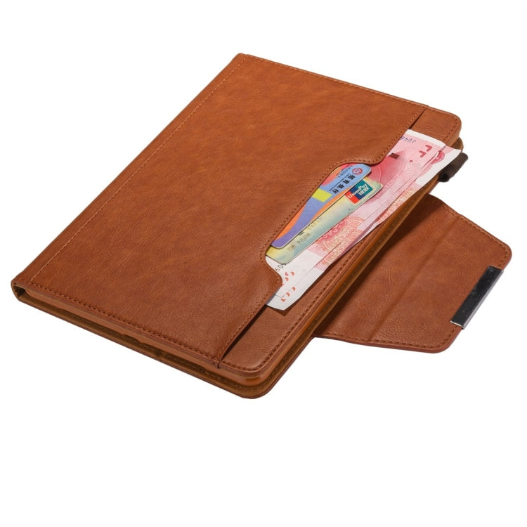 For iPad 10.2 2021 / 2020 / 2019 Business Style Horizontal Flip Leather Case with Holder & Card Slot & Photo Frame & Wallet(Brown) - iPad 10.2 Cases by PMC Jewellery | Online Shopping South Africa | PMC Jewellery
