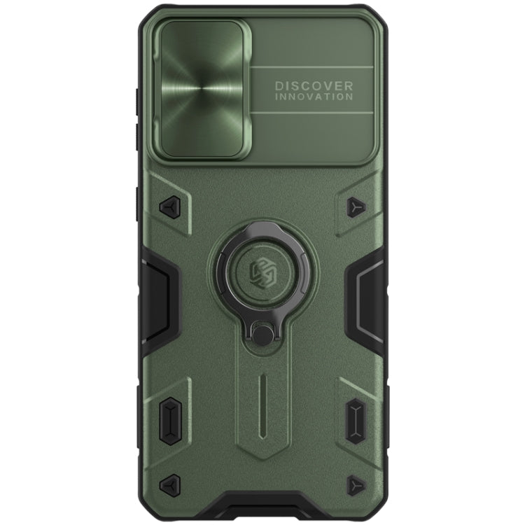 For Samsung Galaxy S21+ 5G NILLKIN Shockproof CamShield Armor Protective Case with Invisible Ring Holder(Green) - Galaxy S21+ 5G Cases by NILLKIN | Online Shopping South Africa | PMC Jewellery | Buy Now Pay Later Mobicred