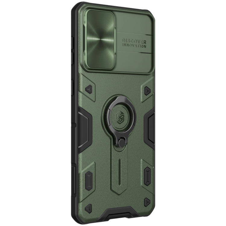 For Samsung Galaxy S21+ 5G NILLKIN Shockproof CamShield Armor Protective Case with Invisible Ring Holder(Green) - Galaxy S21+ 5G Cases by NILLKIN | Online Shopping South Africa | PMC Jewellery | Buy Now Pay Later Mobicred