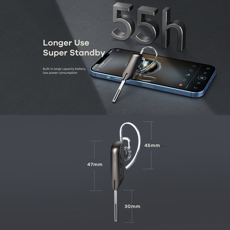 Remax RB-T38 Bluetooth 5.0 Wireless Metal Noise Reduction Bluetooth Earphone(Black) - free shipping - PMC TechLife - Order now!