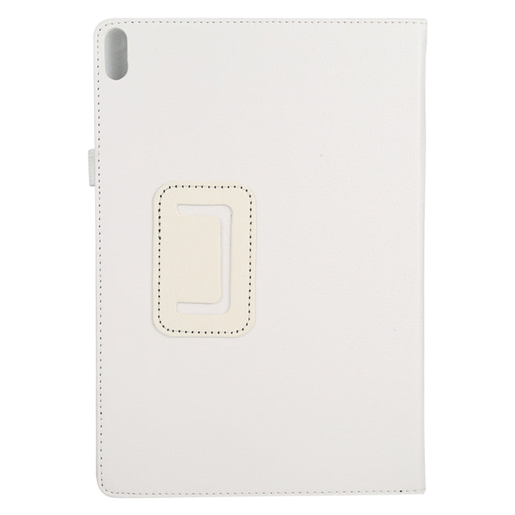 For Lenovo Tab 4 10 Plus (TB-X704) / Tab 4 10 (TB-X304) Litchi Texture Solid Color Horizontal Flip Leather Case with Holder & Pen Slot(White) - free shipping - PMC TechLife - Order now!