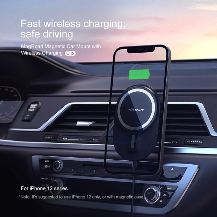 NILLKIN MagRoad Magnetic Car Holder with Wireless Charging - free shipping - PMC TechLife - Order now!