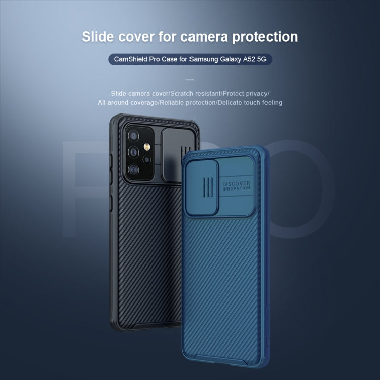 For Samsung Galaxy A52 5G NILLKIN CamShield Pro Series PC Full Coverage Dust-proof Scratch Resistant Mobile Phone Case(Blue) - Galaxy Phone Cases by NILLKIN | Online Shopping South Africa | PMC Jewellery