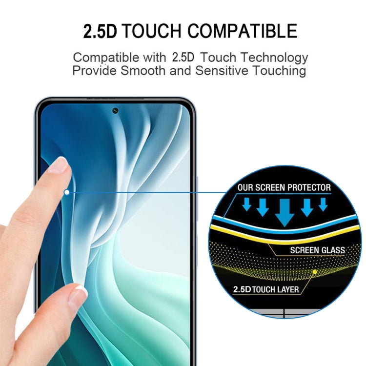 For Xiaomi Mi 11i 25 PCS Full Glue 9H HD 3D Curved Edge Tempered Glass Film(Black) -  by PMC Jewellery | Online Shopping South Africa | PMC Jewellery