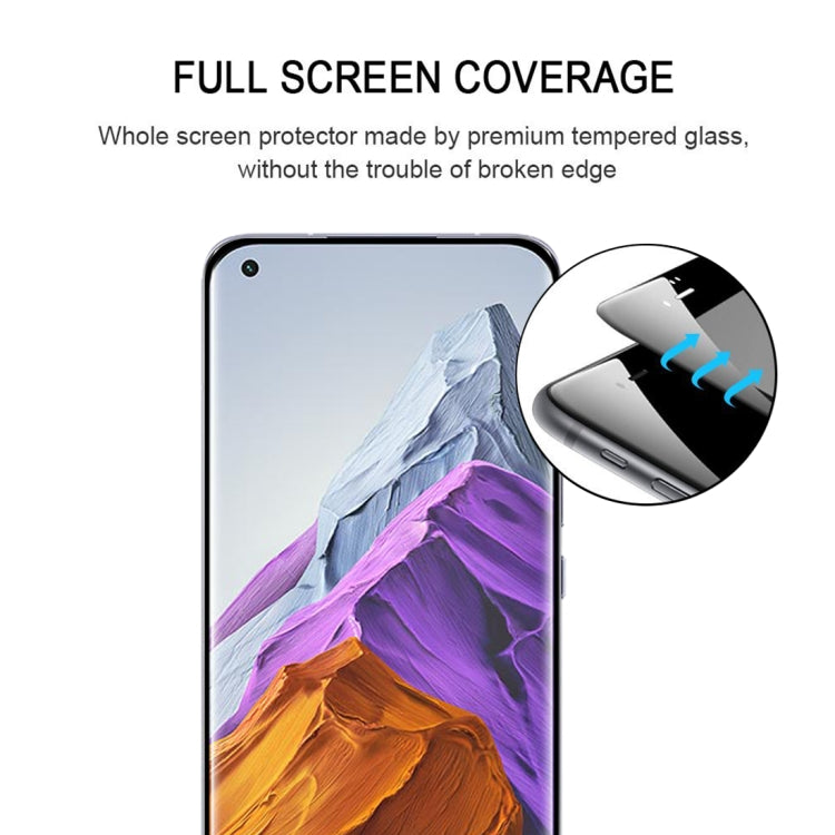 For Xiaomi Mi 11 Pro 25 PCS Full Glue 9H HD 3D Curved Edge Tempered Glass Film(Black) -  by PMC Jewellery | Online Shopping South Africa | PMC Jewellery