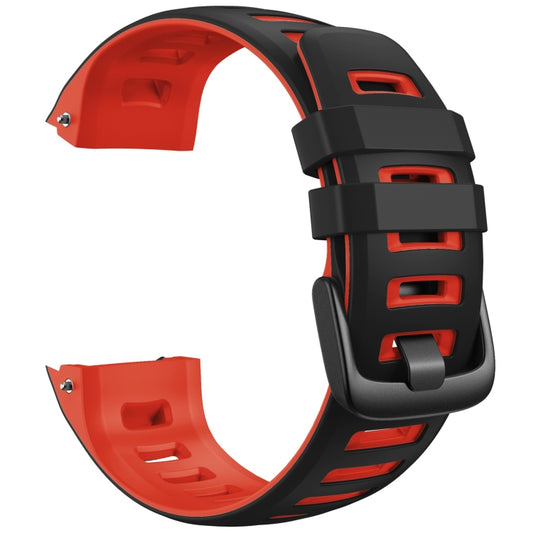 Compatible with Garmin Instinct / Instinct Esports Two-color Silicone Watch Band(Black+Red) - Watch Bands by PMC Jewellery | Online Shopping South Africa | PMC Jewellery | Buy Now Pay Later Mobicred