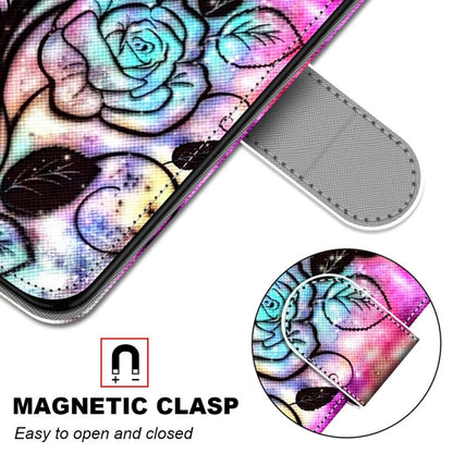 For Xiaomi Redmi Note 10 5G Coloured Drawing Cross Texture Horizontal Flip PU Leather Case with Holder & Card Slots & Wallet & Lanyard(Color Bottom Hollow Flower) - Xiaomi Cases by PMC Jewellery | Online Shopping South Africa | PMC Jewellery