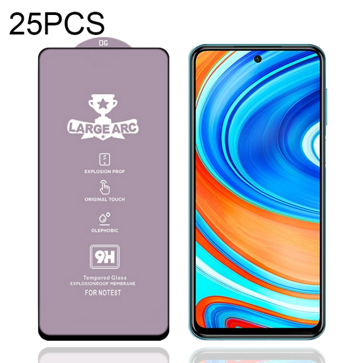 For Xiaomi Redmi Note 9 Pro Max 25 PCS 9H HD Large Arc High Alumina Full Screen Tempered Glass Film -  by PMC Jewellery | Online Shopping South Africa | PMC Jewellery