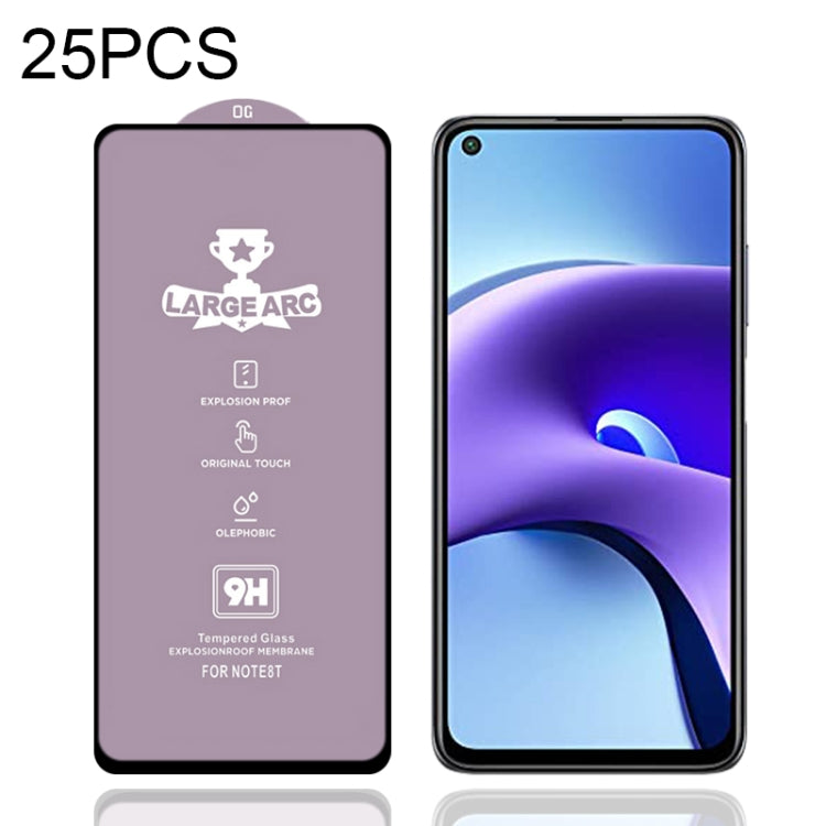 For Xiaomi Redmi Note 9T 25 PCS 9H HD Large Arc High Alumina Full Screen Tempered Glass Film -  by PMC Jewellery | Online Shopping South Africa | PMC Jewellery