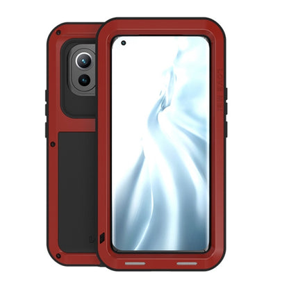 For Xiaomi Mi 11 LOVE MEI Metal Shockproof Waterproof Dustproof Protective Case without Glass(Red) - Xiaomi Cases by PMC Jewellery | Online Shopping South Africa | PMC Jewellery