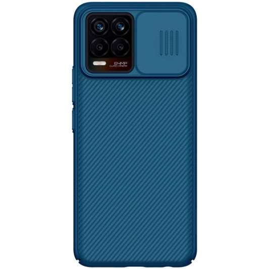 For OPPO Realme 8 / 8 Pro NILLKIN Black Mirror Series PC Camshield Full Coverage Dust-proof Scratch Resistant Case(Blue) - Realme Cases by NILLKIN | Online Shopping South Africa | PMC Jewellery