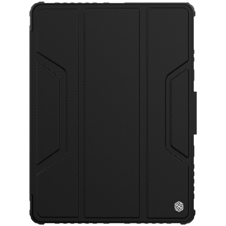 For iPad 10.2 2021 / 2020 / 2019 NILLKIN Bumper Pro Horizontal Flip Leather Case with Pen Slot & Holder & Pen Slot Only Supports iPad Pencil 2nd Generation(Black) - iPad 10.2 Cases by NILLKIN | Online Shopping South Africa | PMC Jewellery | Buy Now Pay Later Mobicred