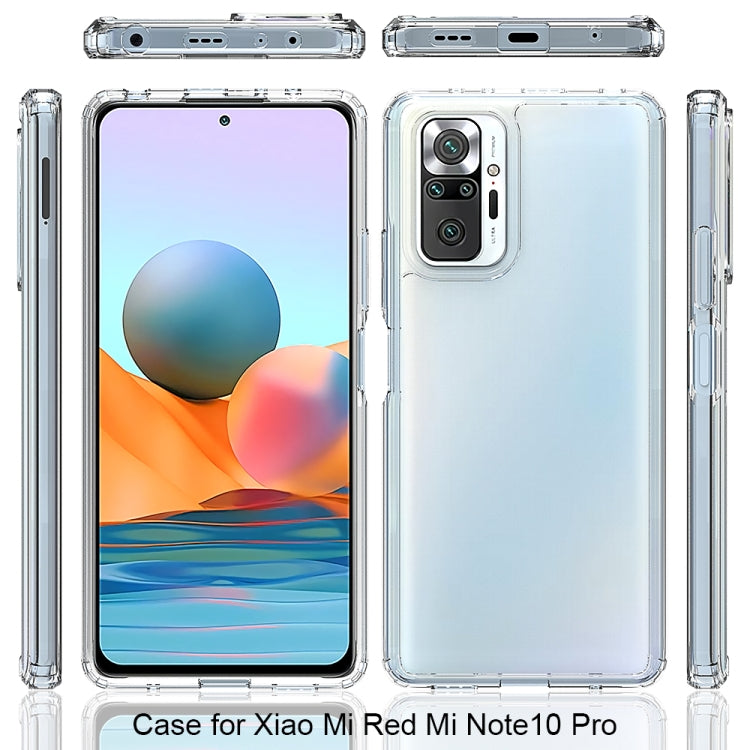 For Xiaomi Redmi Note 10 Pro Shockproof Scratchproof TPU + Acrylic Protective Case(Transparent) - free shipping - PMC TechLife - Order now!