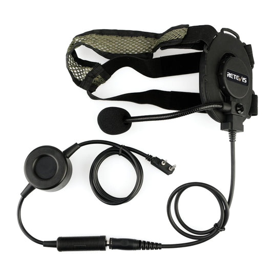 RETEVIS EH060K 2 Pin PPT Waterproof Tactical Military Headphone Microphone - Microphones & Headsets by RETEVIS | Online Shopping South Africa | PMC Jewellery | Buy Now Pay Later Mobicred