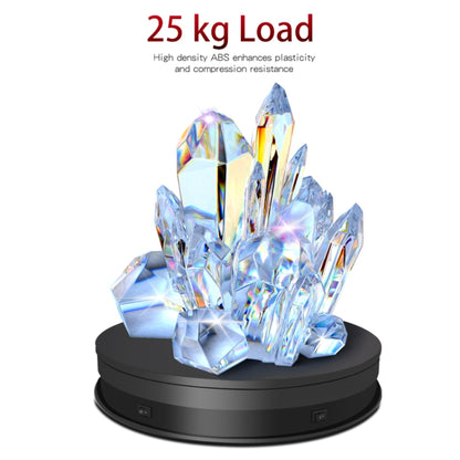 20cm Electric Rotating Turntable Display Stand LED Light Video Shooting Props Turntable, Power Plug:220V AU Plug(Black) -  by PMC Jewellery | Online Shopping South Africa | PMC Jewellery