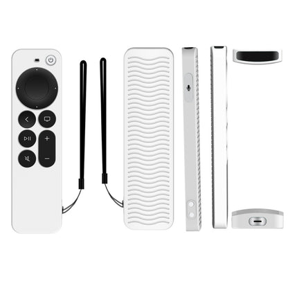 Silicone Protective Case Cover For Apple TV 4K 4th Siri Remote Controller(Luminous White) - Apple TV Accessories by PMC Jewellery | Online Shopping South Africa | PMC Jewellery