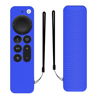 Silicone Protective Case Cover For Apple TV 4K 4th Siri Remote Controller(Blue) - Apple TV Accessories by PMC Jewellery | Online Shopping South Africa | PMC Jewellery