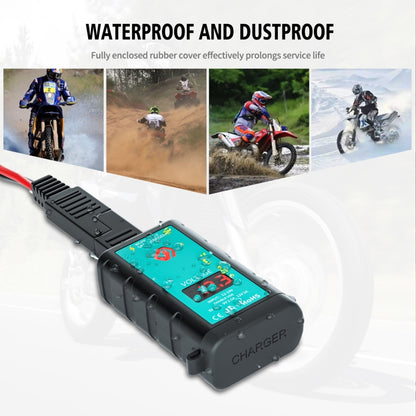 WUPP ZH-1422A2 DC12-24V Motorcycle Square Dual USB Fast Charging Charger with Switch + Voltmeter + Integrated SAE Socket + 1m SAE Socket Cable - Battery Charger by WUPP | Online Shopping South Africa | PMC Jewellery | Buy Now Pay Later Mobicred