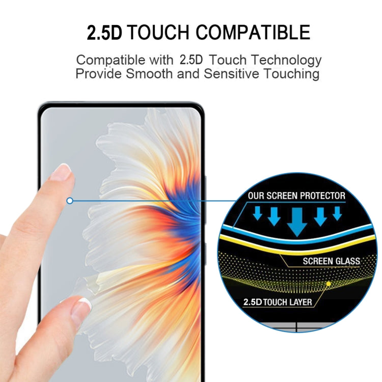 For Xiaomi Mi Mix 4 25 PCS 3D Curved Edge Full Screen Tempered Glass Film(Black) -  by PMC Jewellery | Online Shopping South Africa | PMC Jewellery