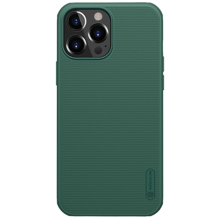 For iPhone 13 Pro NILLKIN Super Frosted Shield Pro PC + TPU Protective Case (Dark Green) - iPhone 13 Pro Cases by NILLKIN | Online Shopping South Africa | PMC Jewellery | Buy Now Pay Later Mobicred