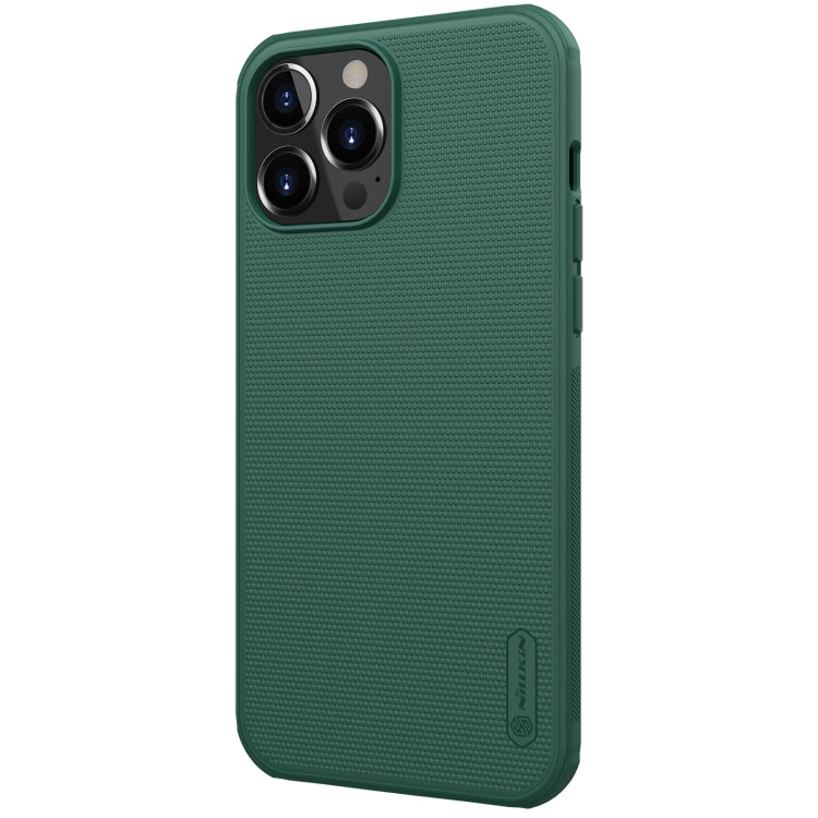 For iPhone 13 Pro NILLKIN Super Frosted Shield Pro PC + TPU Protective Case (Dark Green) - iPhone 13 Pro Cases by NILLKIN | Online Shopping South Africa | PMC Jewellery | Buy Now Pay Later Mobicred