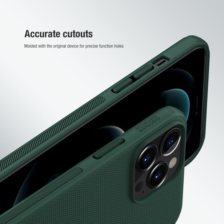 For iPhone 13 Pro NILLKIN Super Frosted Shield Pro PC + TPU Protective Case (Dark Green) - iPhone 13 Pro Cases by NILLKIN | Online Shopping South Africa | PMC Jewellery | Buy Now Pay Later Mobicred