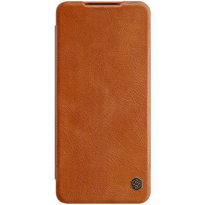 For Huawei P50 Pro NILLKIN QIN Series Crazy Horse Texture Horizontal Flip Leather Case with Card Slot(Brown) - Huawei Cases by NILLKIN | Online Shopping South Africa | PMC Jewellery