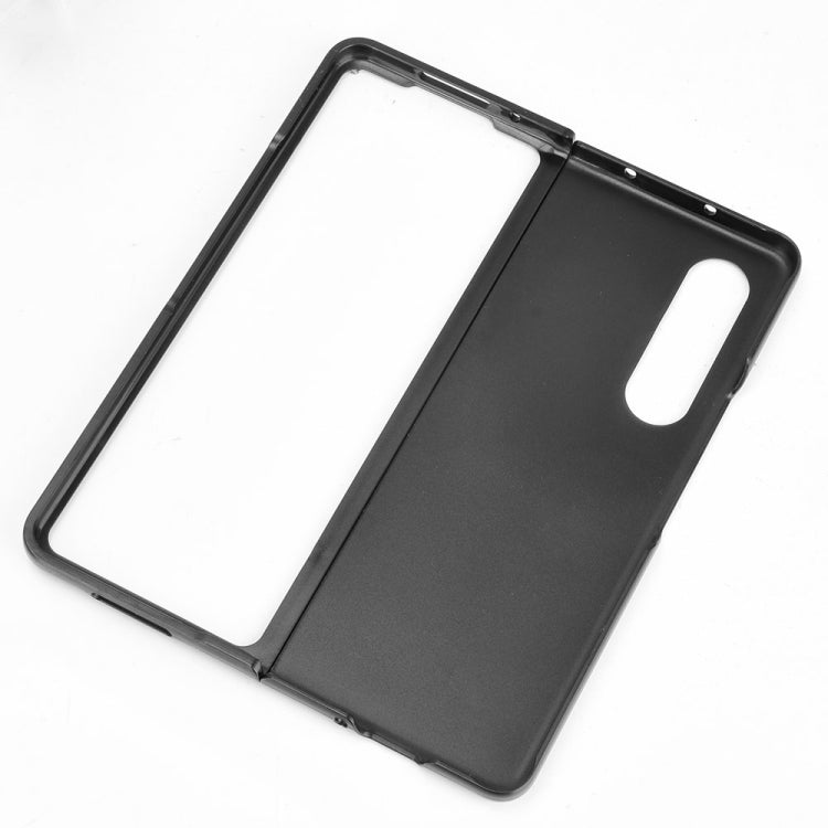 For Samsung Galaxy Z Fold3 5G Shockproof Sewing Cow Pattern Skin PC + PU + TPU Case(Black) - free shipping - PMC TechLife - Order now!